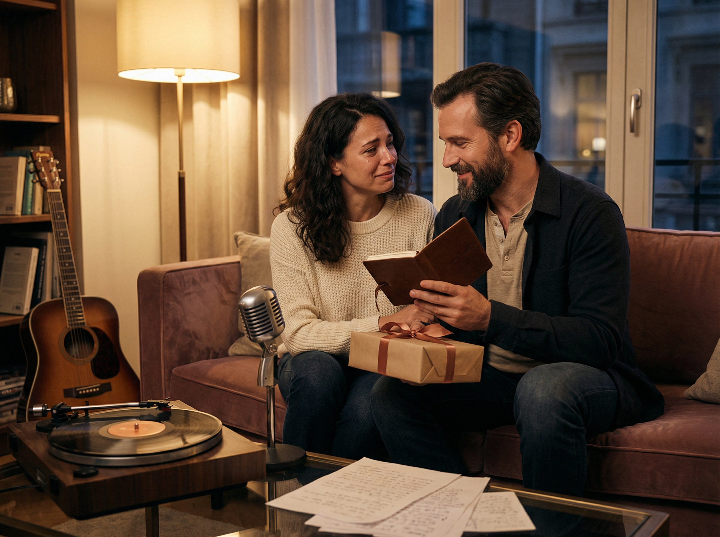 Подарить песню мужу, романтический музыкальный подарок от любимой женщины